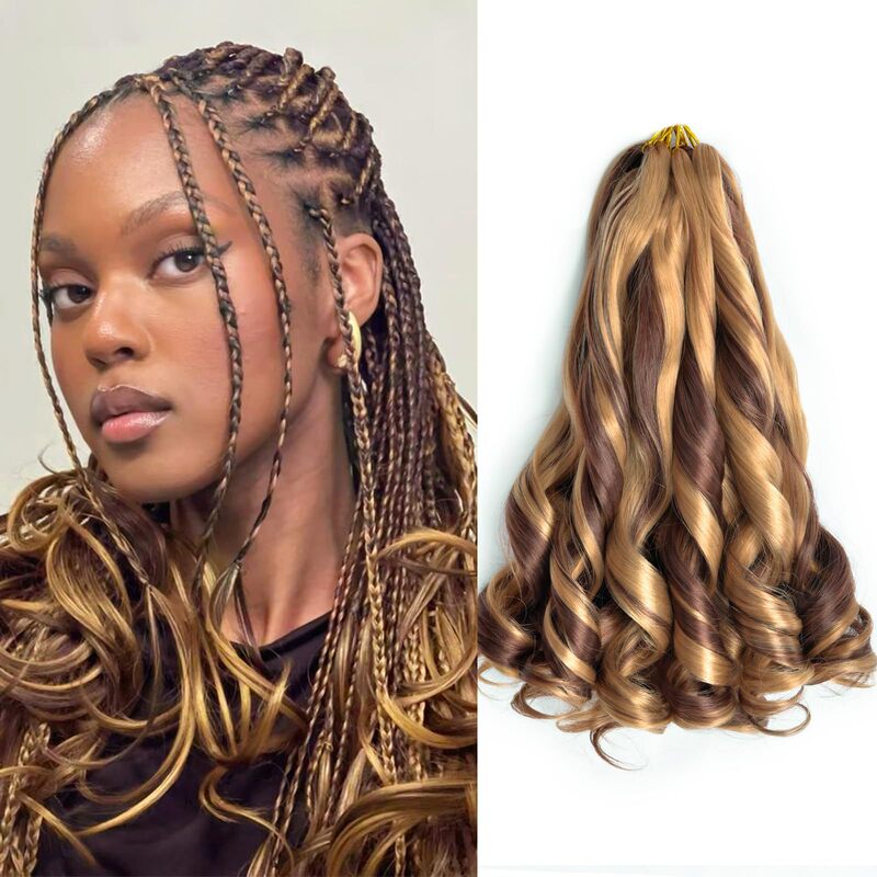 12-Inch 50g French Curl Braiding Hair French Long Curly Crochet Hair