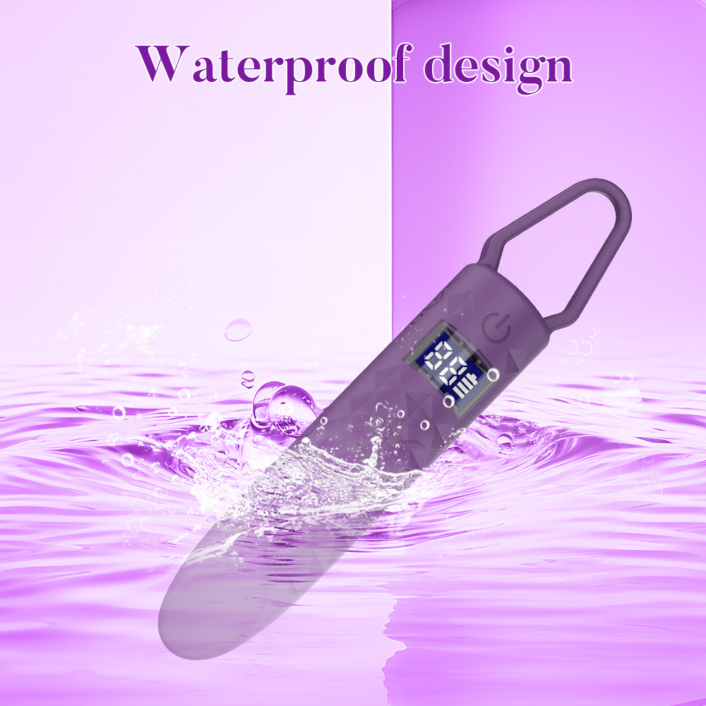 Fort tremblement de terre à l'extérieur de la deuxième marée haute Liquid Crystal Bullet Women's Silent Jump Egg Mini Go Out Adult Sex Adult Products_voghion.com