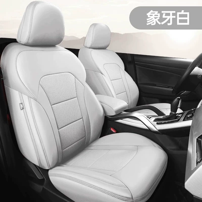 Modelə uyğun (Original) oturacaq örtükləri — Lamando Seat Covers Leather Full - ivory-standard-edition-five-seats-nappa-leather-full-surround-in-front-and-rear-rows