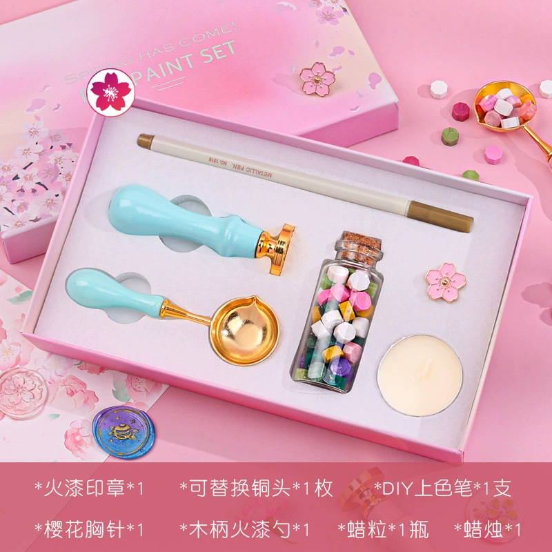 Set for students, creative seal, gift box, 9 pieces, Birthday gift