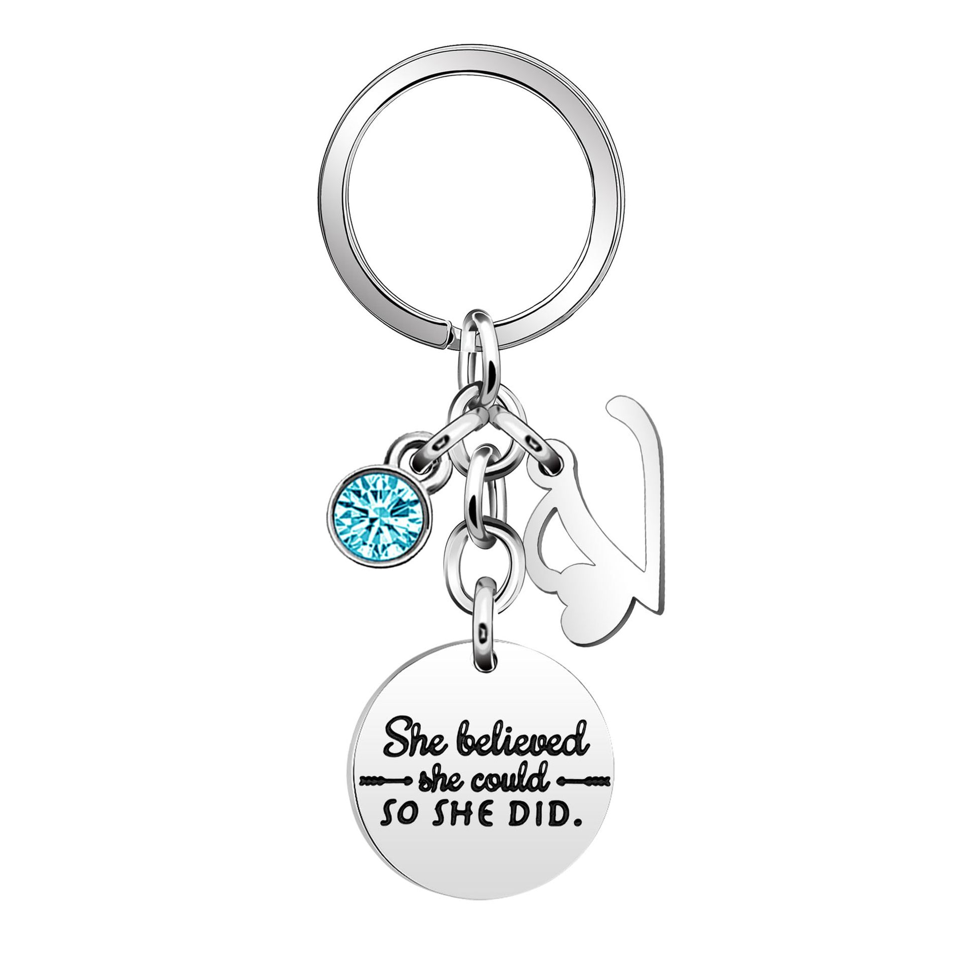 Keychain with letters, letter V
