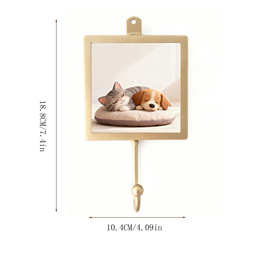 创意uv打印卡通挂钩墙面金属挂钩可定照片图片浴室免打孔强力粘钩