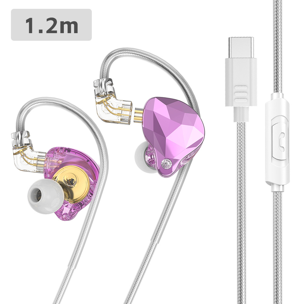 Auriculares deportivos con cable X4Pro en la oreja, monitor ancla enchufable, retorno del oído, teléfono móvil, computadora typec3.5 mm