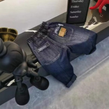 男童加绒牛仔长裤子冬款2024新款童装儿童宝宝牛仔裤加厚保暖长裤