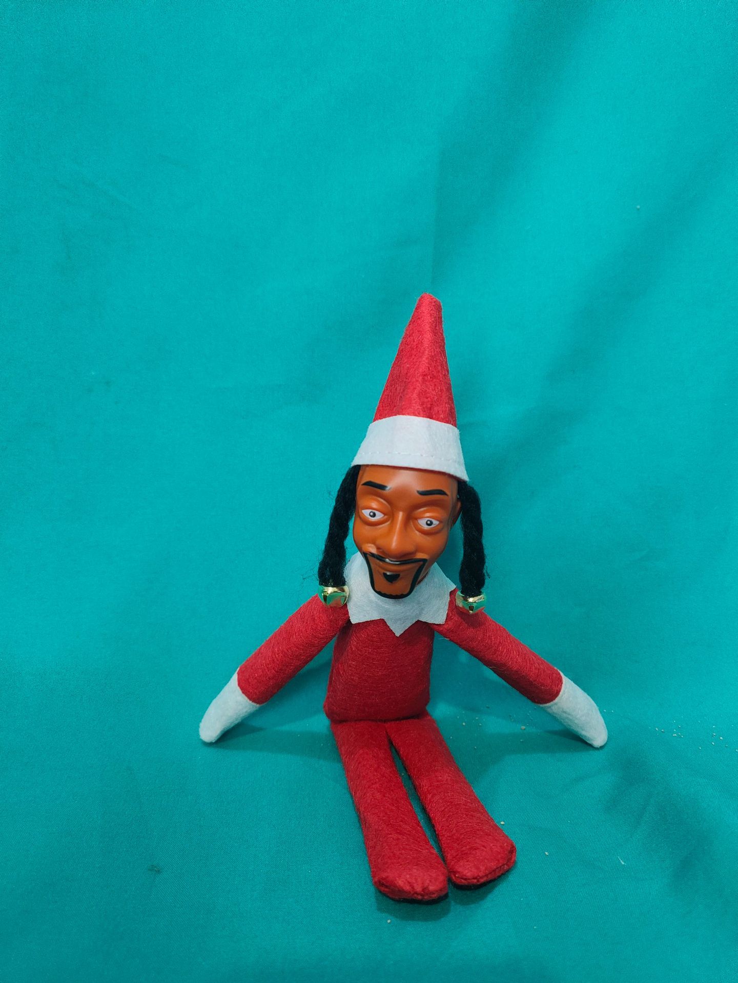 Muñecas de resina transfronterizas muñecas de felt negro Snoop on a Stoop Snoop curved Christmas Genie Doll