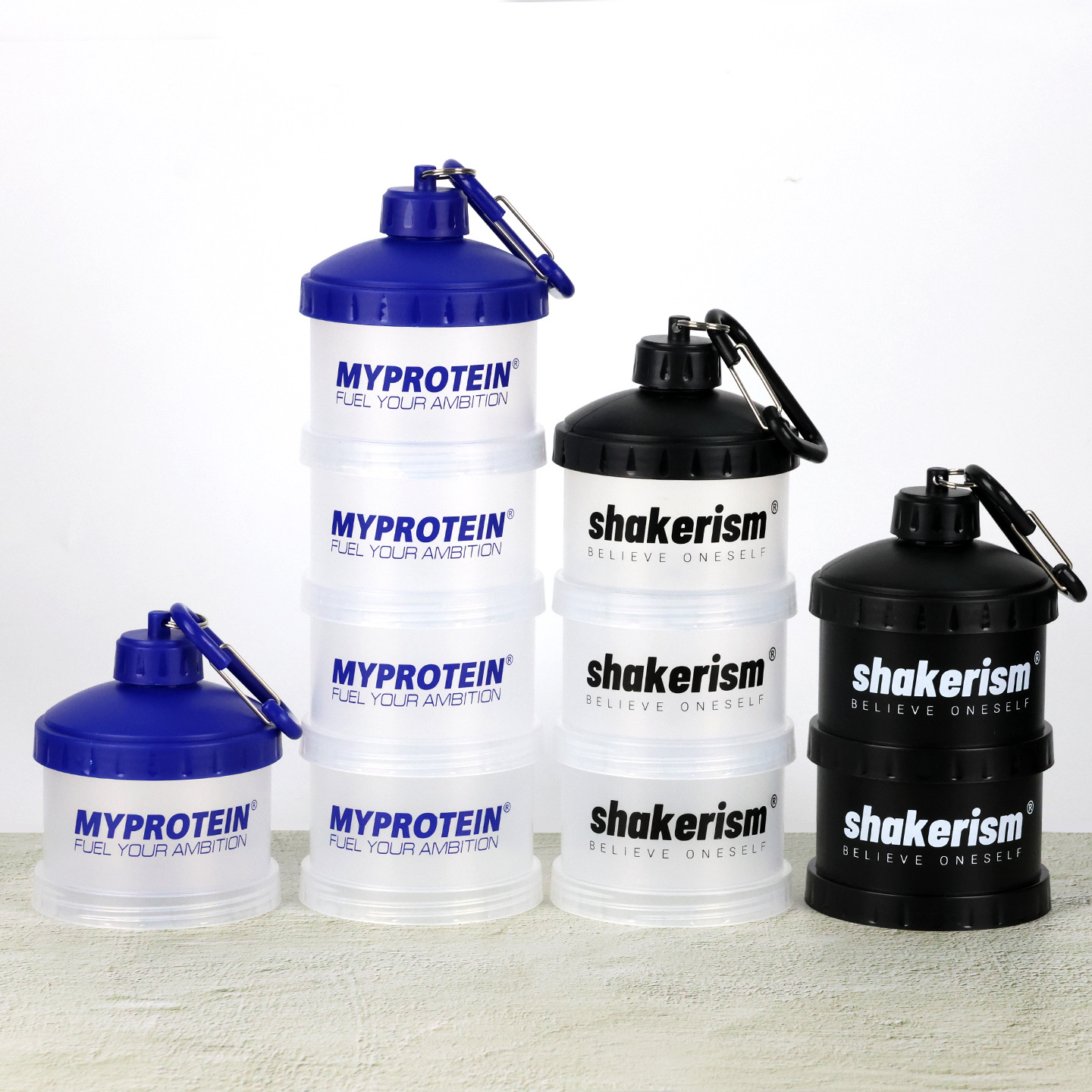 Protein Powder Box Funnel Portable Dispensing Box Meal Replacement Milkshake Pill Box Capsule Box Fitness Supplement Food Storage Box