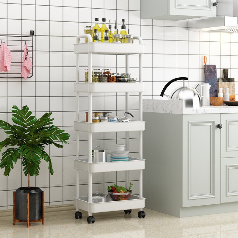 Multi -layer rack kitchen setting rack landing stroller seam storage…