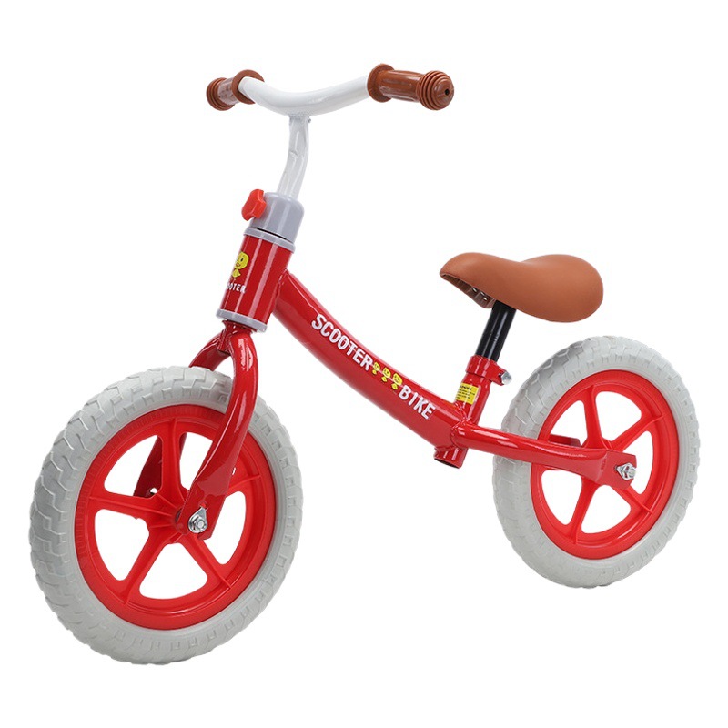 Children's Balance Bike Without Pedals, Two-Wheeled Scooter for Toddlers Aged 2-6, with Dual Disc Brakes for Safety