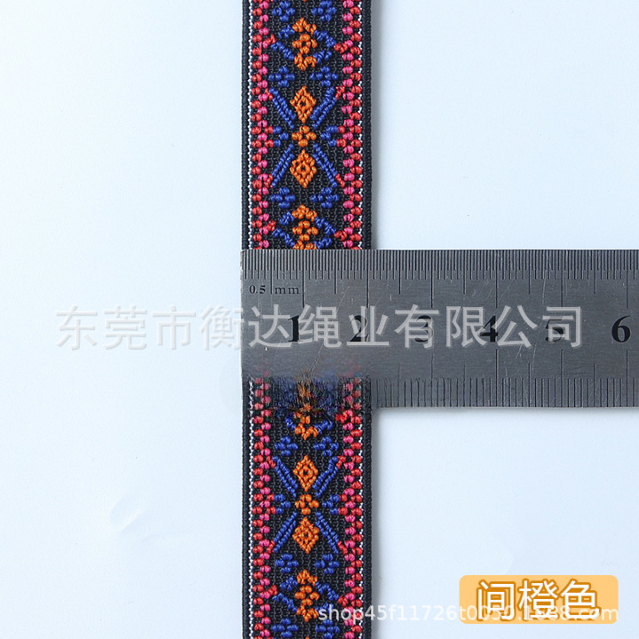 Bandas elásticas jacquard étnicas, reloj de mano jacquard bohemio, ancho de banda 1.5cm ~ 2.5cm, una gran cantidad de goma en stock