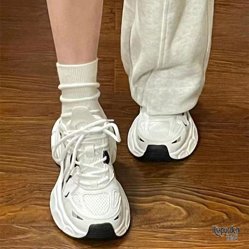 Campus 2025 Spring and Summer New White Shoes Japanese Style Retro Comfortable Shoes Fashionable Casual Sports Shoes Versatile Dad Shoes