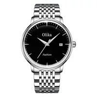 Простые деловые автоматические механические часы OLika швейцарского бренда, мужские водонепроницаемые полые Мужские механические часы со стальным ремешком