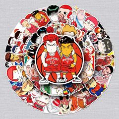 57 Anime Slam Dunk Cartoon Stickers Cross-border Luggage Suitcases Cars and Motorcycles Waterproof Decorative Stickers
