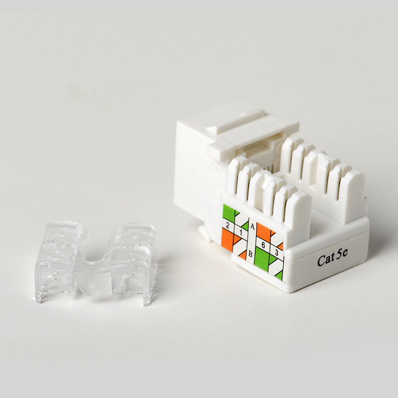 博嘉达超五类网络模块达标过测RJ45面板cat5百兆镀金网络模块