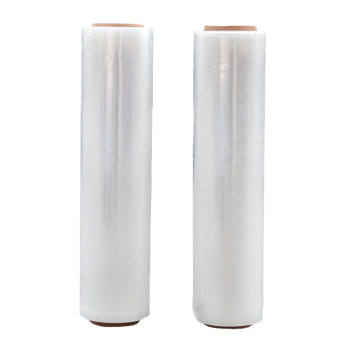 现货大量供应物流打包专用缠绕膜2KG新料拉伸膜保鲜膜加厚耐用