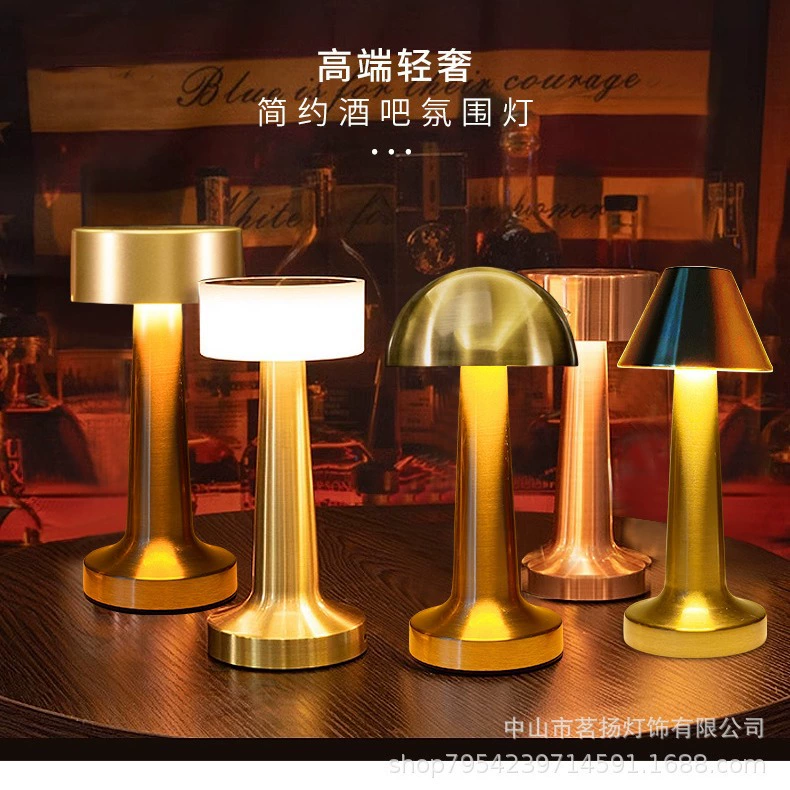 Трансграничный Творческий Скандинавский современный прикроватный бар Спальня USB зарядка сенсорный Утюг гантель настольная лампа ночник атмосфера