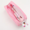 Cute funny capacious pencil case, stationery for elementary school students, brand handheld storage bag, big eyes