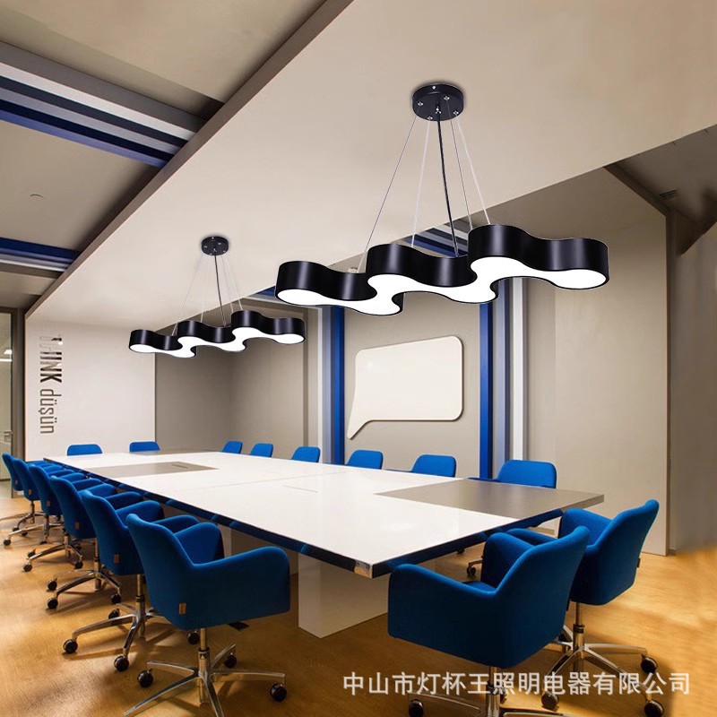 LED Celular de arco creativo de oficina super brillante café en línea gimnasio pasillo tienda de recepción lámpara de viento industrial