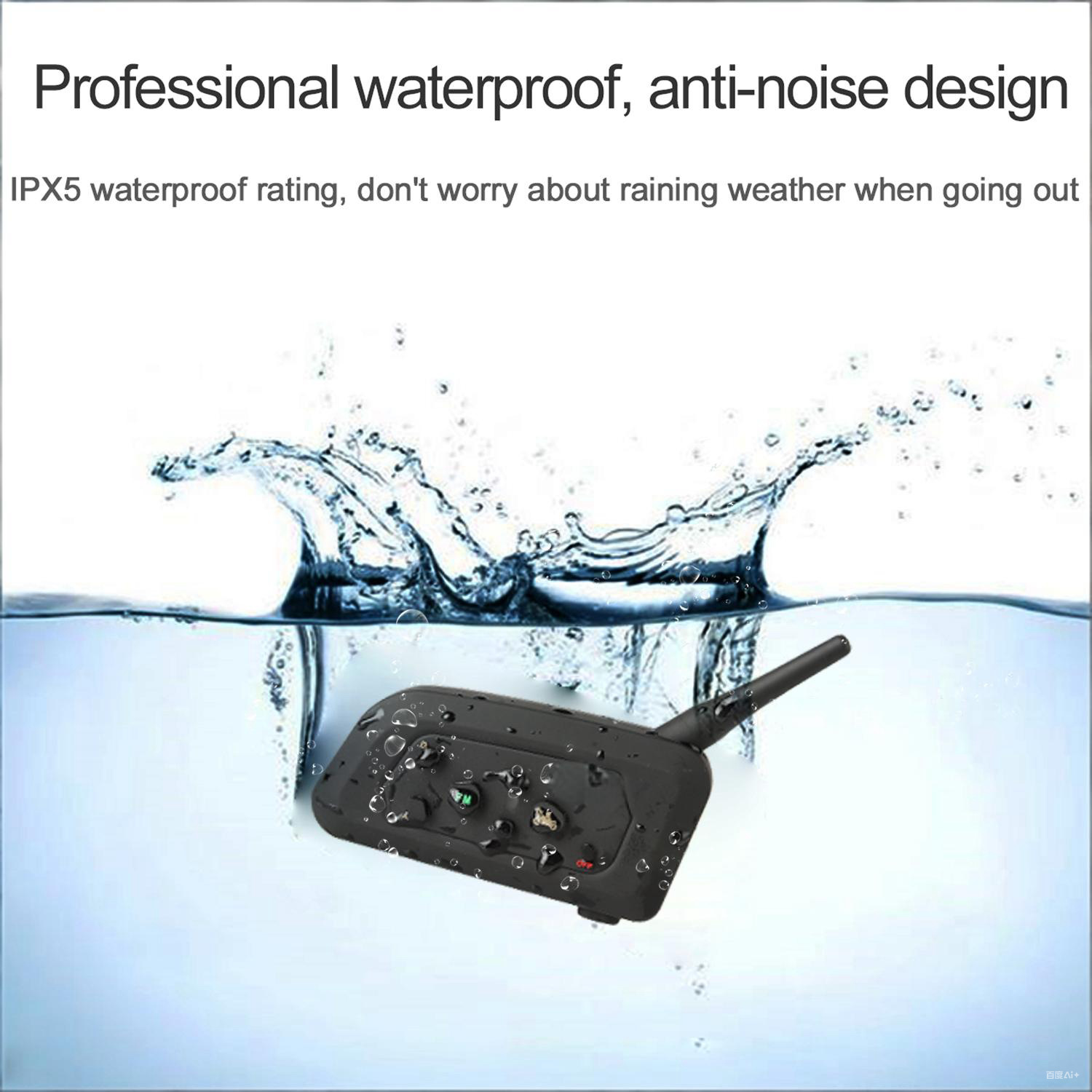 V4Plus Helmet Bluetooth Headset Motorcycle Helmet Intercom Headset Helmet Headset for 4 People to Communicate Simultaneously Across Borders