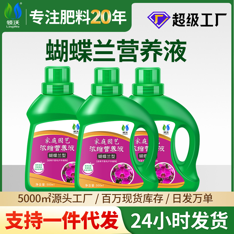 Lingwo Nutrient Solution for Phalaenopsis Orchids, Special Plant Fertilizer for Flowers and Green Plants, Wholesale Orchid Promotion for Blooming, Home Potted Plants