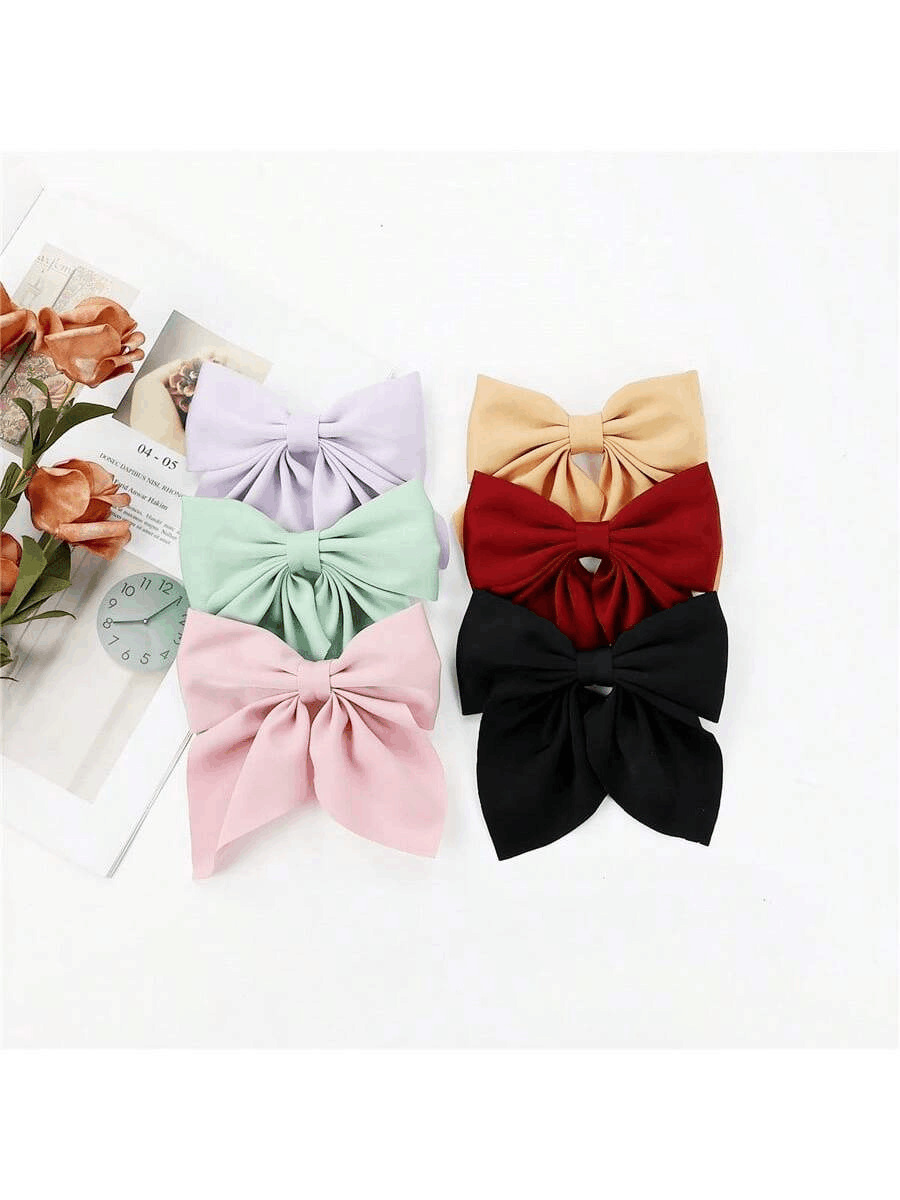 30g Weight Hair Clip Hair Accessories Type Elegant Sweet Women's Bow Knot Cloth Hair Clip