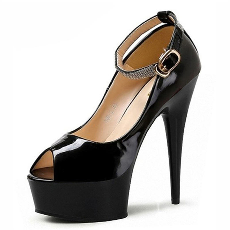 Zapatos de tacón alto europeos y americanos para mujer, zapatos de plataforma de suela gruesa japonesa, zapatos individuales de uniforme de tacón alto, tacón grueso de tacón súper alto, estilo de otoño de 20cm