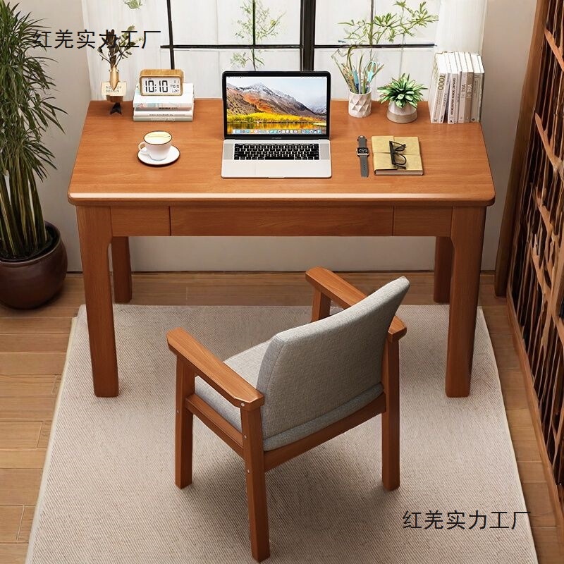Solid Wood Desk Home Small Narrow Side Table Bedroom Adult Computer Desk Width 50/60cm Simple Student Writing Desk