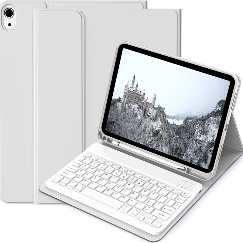 Ipada16 Protective Case 10Th Generation Keyboard Air7/6/5/4 Leather Case 10.2 Magnetic Split Pro11 Pen Slot Suitable