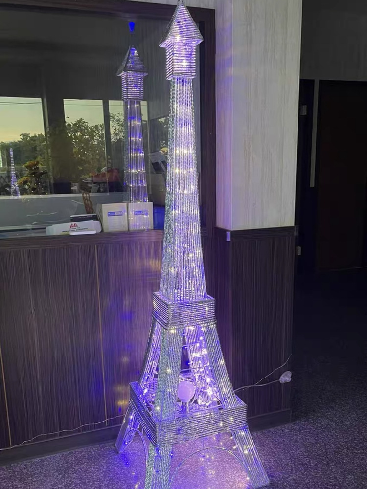 Eiffel Tower Internet celebrity creative design floor lamp, simple and warm artistic atmosphere decorative light for living room and bedroom