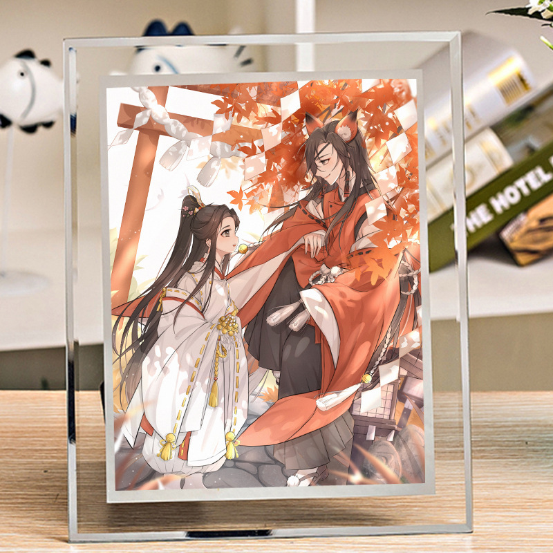 Tianguan Blessing Animation Surrounding diy Photo Frame Ink Fragrance Copper Smelly Flower City Xie Lian Gift Bedroom Dormitory Table