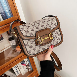 Trend small fashionable rectangular shoulder bag one shoulder