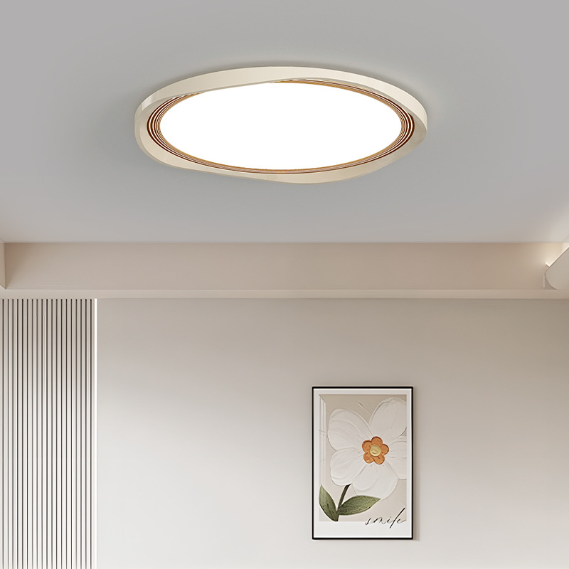 Lámparas de estilo crema 2025 nuevo estilo cálido y romántico principal habitación moderna simple lámpara de estudio lámpara de dormitorio lámpara de techo