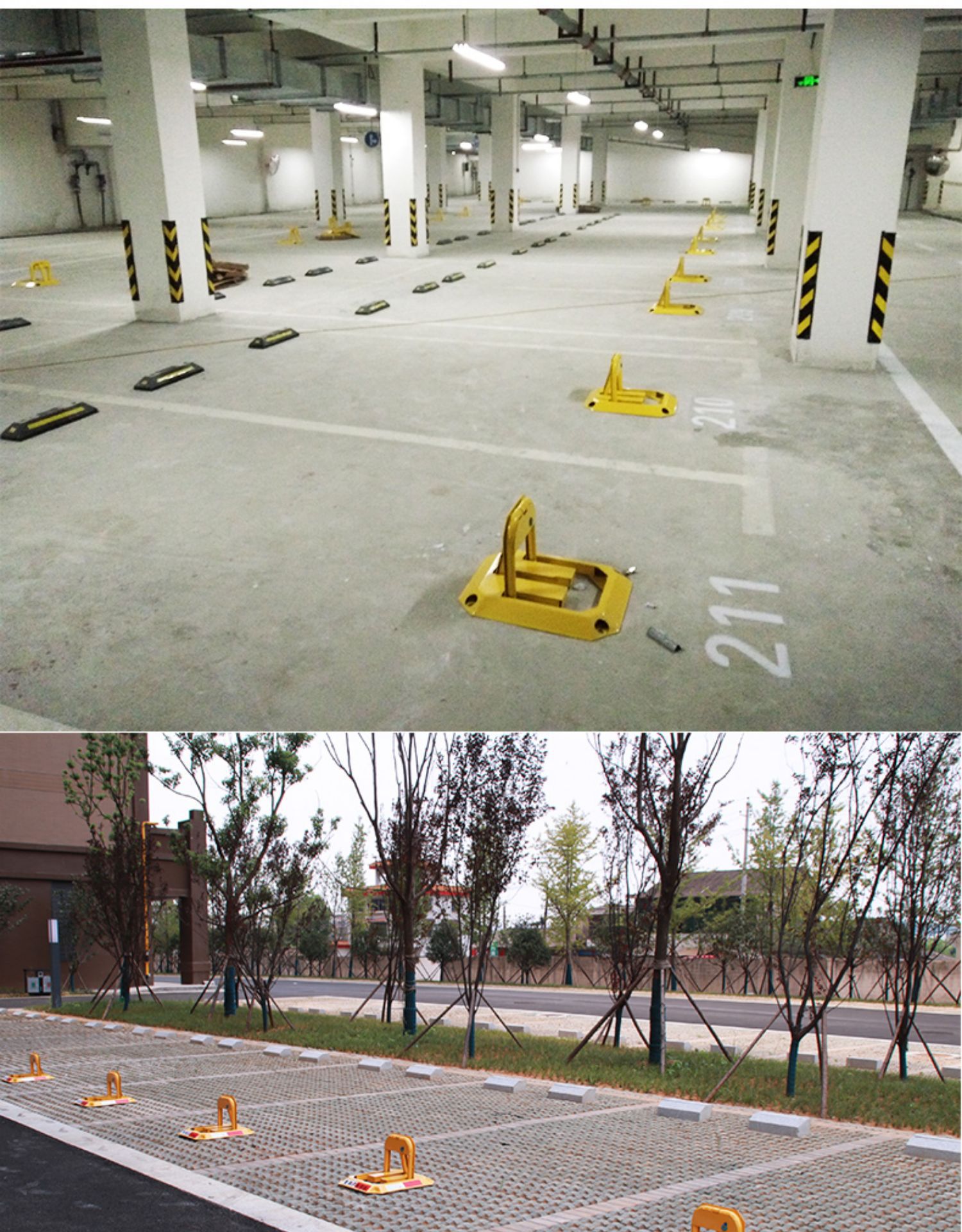 Thickened Parking Space Ground Lock, Parking Space Lock, Parking Lot Ground Stake, Manual Car Garage Anti-Occupancy Device, Thickened Ground Lock