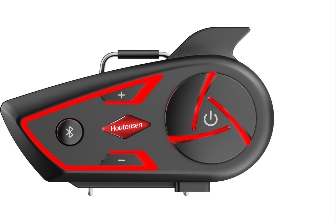 S3 Motorcycle Helmet Bluetooth Headset with Dual-Function Real-Time Intercom Connection to Third-Party Devices, Long Battery Life, Noise Reduction for Riding
