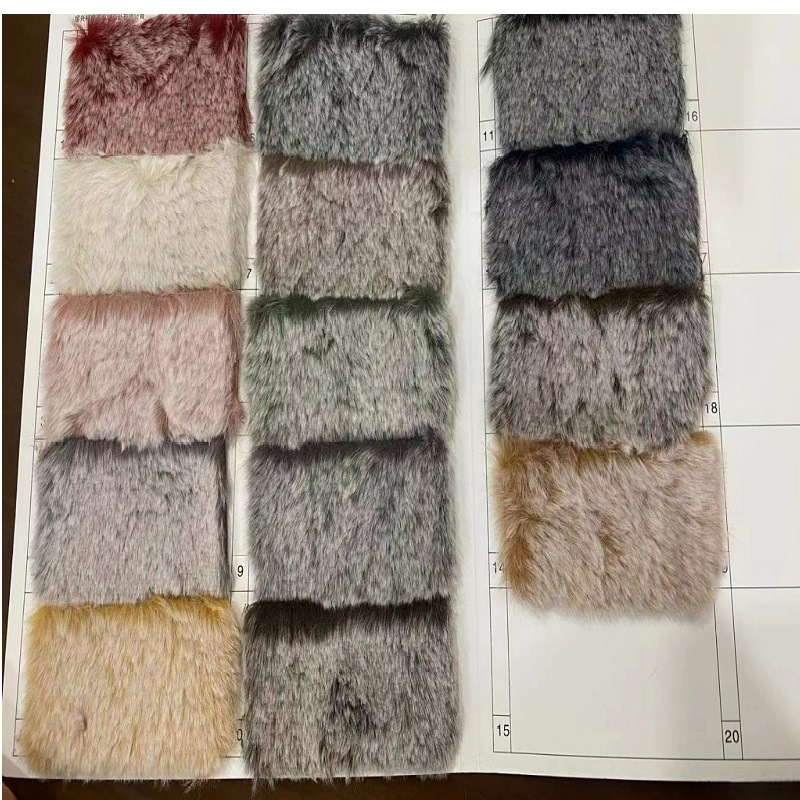 厂家现货 仿雕印兔毛 退色兔毛面料 大兔毛 玩具服装毛领批发