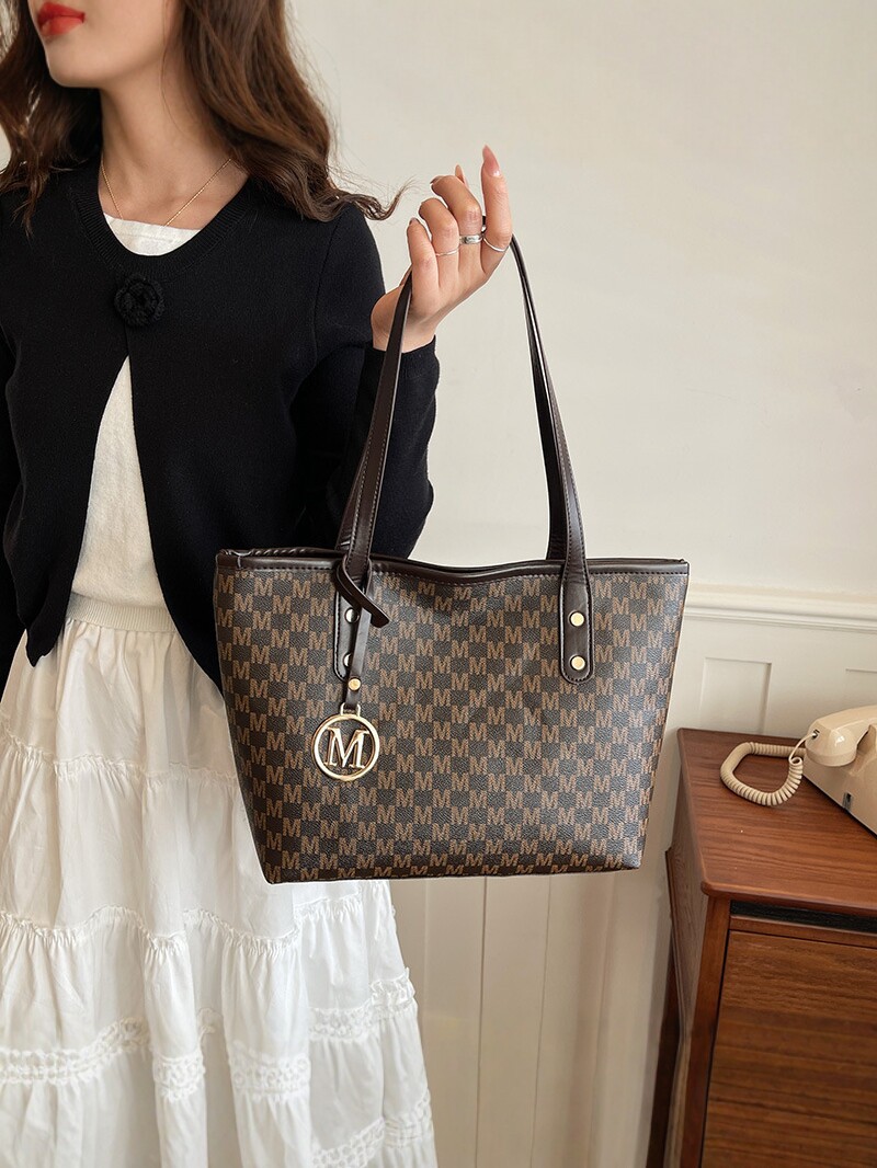 Bolsa de viaje de gran capacidad, bolso de moda impresa, bolso grande para mujeres 2025, nueva bolsa de viaje de clase para estudiantes universitarios.