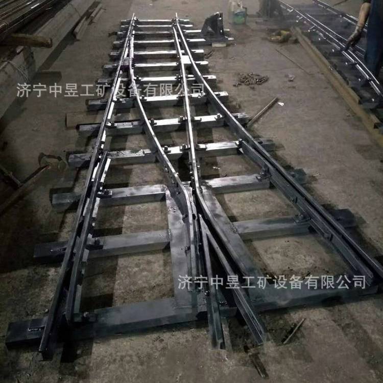 矿用无极绳道岔 双开单开渡线道岔 矿山井下绞车配件