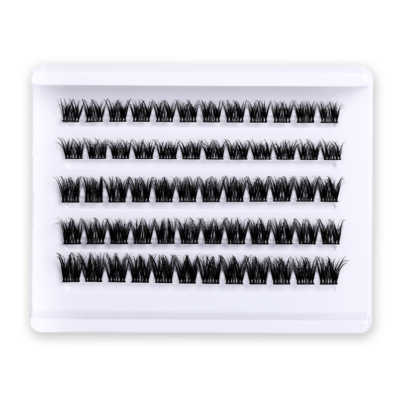 Amazon explosiva 6D segmentada pestañas postizas para mujer, pestañas de extensión de alto nivel de bricolaje de gran capacidad natural y gruesa