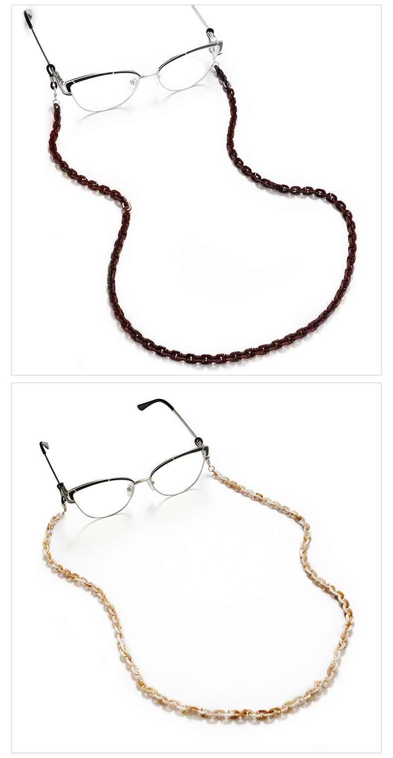 15g Weight Retro Simple Style Geometric Acrylic Unisex Glasses Chain