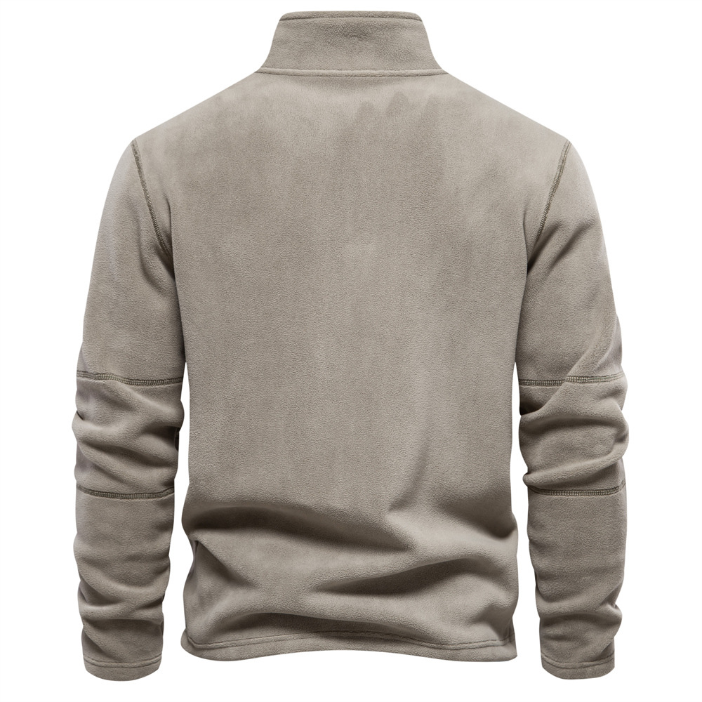 Men's Hoodies Long Sleeve Zipper Casual Simple Style Solid Color display picture 2