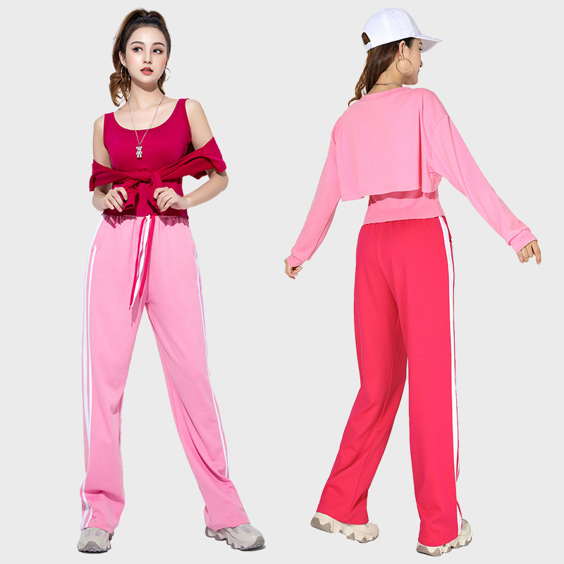 広場のダンスの服装の秋冬の新型の中高年の団体の演技の服の運動のレジャーの3セットの女性の鬼の歩のダンスの服|undefined