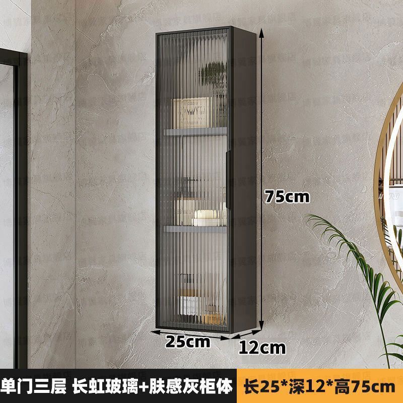新款铝合金吊柜厨房浴室墙壁挂柜防水防潮阳台卫生间收纳柜挂墙|undefined