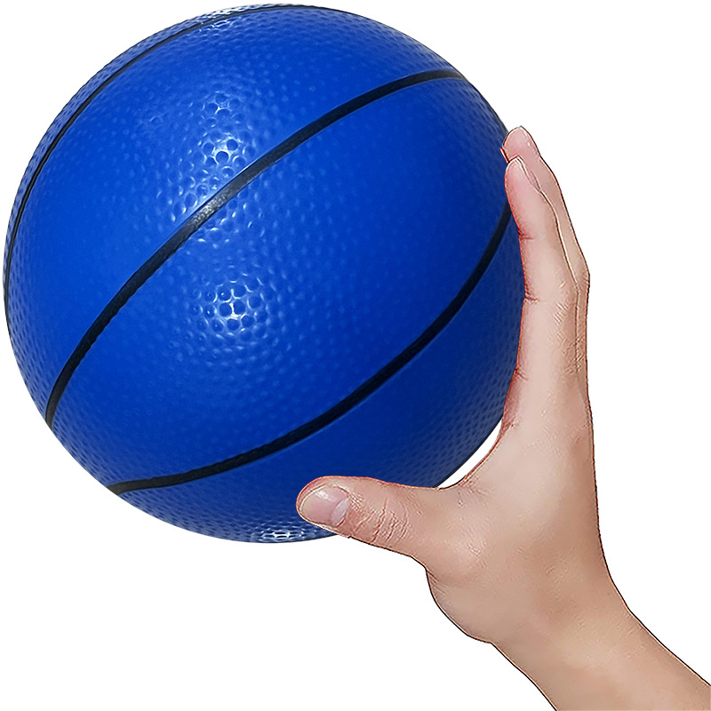 充气小篮球 搪胶篮球儿童玩具皮球厂家直营物美价优18cm6寸