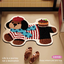 可爱小狗硅藻泥地垫吸水速干脚垫可裁剪浴室地垫厕所易打理防滑垫