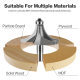 6/12 Handle Round Angle Cutter Chamfering Milling Cutter Commonly Used Round Angle Cutter Preferred Tungsten Steel Alloy Round Angle Cutter Cutting Machine Cutter