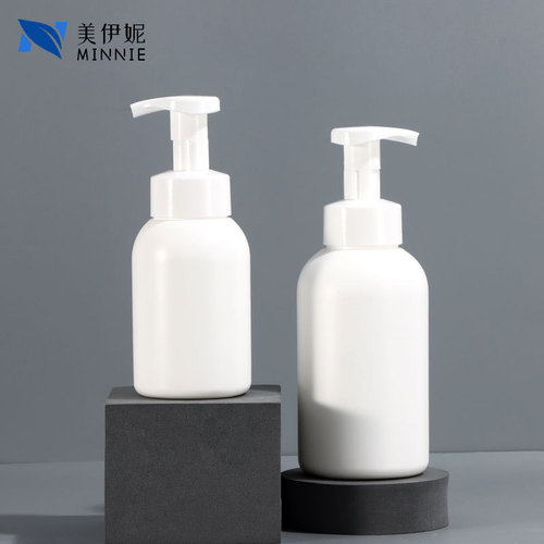 Supply of white plastic PE mousse bottle 500ML press foaming foam hand sanitizer and facial cleanser sub-bottling bottle