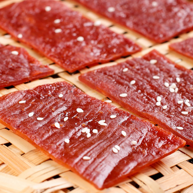 豚肉の干し肉500g缶のネットの赤いお菓子の箱の蜜汁の豚肉の乾靖江の特産の軽食の肉屋のレジャー食品