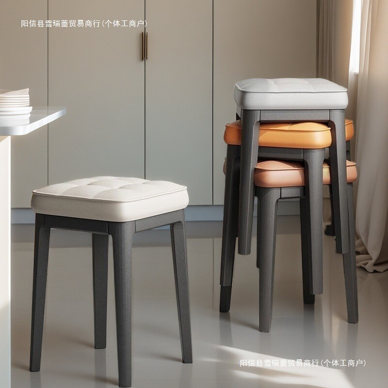 Factory Quick Discovery Modern Minimalist Restaurant Soft Stool Dining Chair Bedroom Dressing Stool Office Stackable Office Chair Factory Quick Discovery Modern Minimalist Restaurant Soft Stool Dining Chair Bedroom Dressing Stool Office Stackable Office Chair