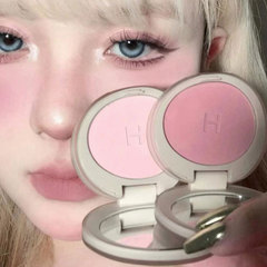 HERORANGE ミラー付き単色チーク ハイライト リップティント パープルチーク ブルーチーク ピーチマット アプリコットチーク お手頃価格