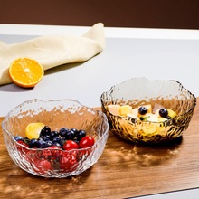 璃水果沙拉碗高颜值家用餐具套组透明汤碗2023新款网红水果捞碗