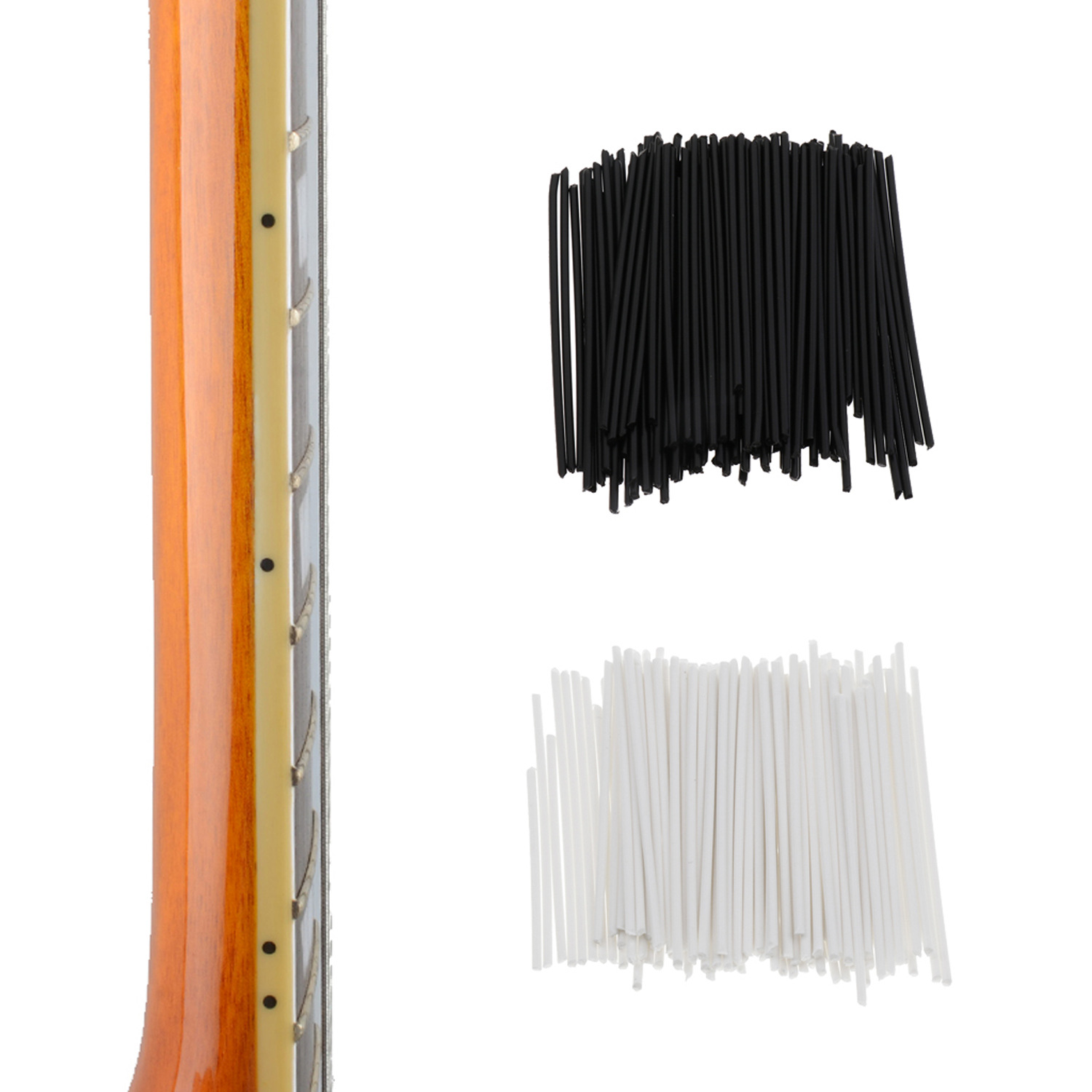 Accesorios para instrumentos musicales partes xilófono diapasón de guitarra Lado Punto de Sonido Lado Posición Lateral diámetro 2mm columna de sonido blanco y negro